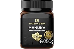 Watson & Son miele di manuka MGO 200+ 250g | Qualità Premium certificata dalla Nuova Zelanda | puro e naturale