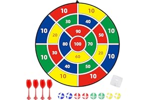 lomdung Diana de Dardos de 73 cm para Niños, con 8 Bolas Adhesivas y 4 Dardos Adhesivos, Ideal para Lanzar en Interiores y Exteriores, para Niños y Niñas de 3, 4, 5, 6, 7, 8, 9 y 12 Años