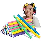 xnicx Bigodini per Capelli,35 Pezzi 24cm Lungo Flessibili Arricciacapelli Senza Calore,Bigodino per Capelli Corti,Bigodino Lu