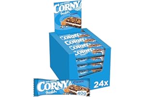 ‎CORNY Müsliriegel Corny Milch Classic, Milchsandwich mit Getreide und Milchcreme, Großpackung, 24x40g