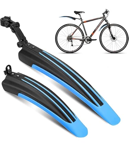 Garde-boue Réglable VTT Avant/arrière - Installation Rapide Sans Outils, Anti-boue