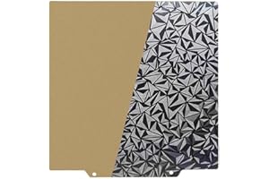 HzdaDeve 430 x 430 PEI Building Plate Double-Sided Sheet Heated Bed Spring Steel Flexible Platform One Side Textured and One Side Smooth Board for Anycubic Cobra 2 Max for Neptune 4 Max