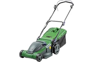Forte 1800W Electric Lawnmower with a 41cm cutting width, 6 adjustable cutting heights, mulching option and a Rear Roller. Powerful electric Lawnmower for Large Lawns (41cm Mower).