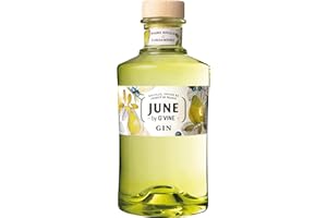 G-VINE June Gin Pera - 700 ml, 37.5º - Ginebra aroma de Pera y Cardamomo - Elaborada para la creación de cócteles - Sin Gluten