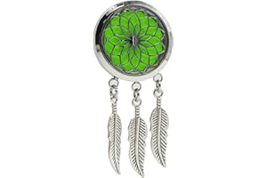 ZEN ARÔME Zen’Arôme Diffuseur d’Huile Essentielle pour Voiture Clip’Arôme Attrape Rêve - Diffuseur + 5 Buvards à Parfumer avec Huile Essentielle ou Parfum - Acier Inoxydable - Fixation sur Grille de Ventilation