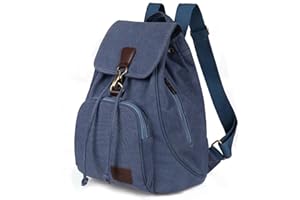 ModaZeal Small Canvas Backpack for Women Men Canvas Rucksack Unisex Backpack School Bag Casual Travel Bag Laptop Rucksack for Daily Use