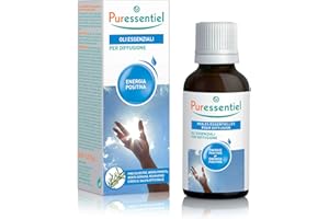 Puressentiel - Energia Positiva - Miscela Oli Essenziali per Diffusione - Per l'armonia di Corpo e Mente - con 5 Oli Essenziali OEBBD - 100% Puri e Naturali - Vegan e Cruelty Free - 30 ml