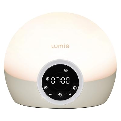 Lumie Bodyclock Spark 100 - Wake-up Light Alarm Clock with Sleep Sunset, white/off-white