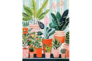 DIAMOND PAINTING FAN HOUSE Fan House Dipingi con i Numeri per Adulti, Paint by Numbers Kit di Pittura acrilica Fai-da-Te per Adulti Principianti Facile su Tela,Hobby Creativi Adulti Decora la casa Regalo 40 x 50cm