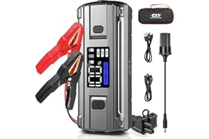 ‎CXY Cxy T13 1500A Starthilfe Powerbank, PD 60W In/Out Schnellladung 12V Powerbank Starthilfe für 7,0L Benzin und 4,5L Dieselmotor, Tragbare Auto Starthilfe Starter Powerbank mit LED-Display Jump Starter