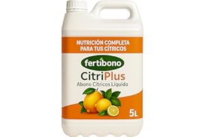 Fertibono CitriPlus: Abono Cítricos, (5L), Rico en Hierro, Zinc, Calcio,Manganeso, Magnesio, AminoAcidos y NPK - Abono Plantas, Ecológico, Residuo Cero