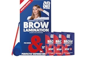 ‎ANDMETICS ANDbeauty Brow Lamination Kit – Augenbrauen Lifting Set für zu Hause – 3 Anwendungen, vorportionierte Sachets – professionelle Ergebnisse, langanhaltend bis 4 Wochen – Made in Austria, vegan