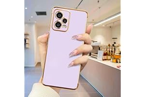 JIEZUIMEI Funda para XiaoMi Poco X5 Pro 5G Carcasa con Suave TPU Bumper, Moda Galvanizado Suave TPU Bumper Resistente Antigolpes móvil Case para XiaoMi Poco X5 Pro 5G Violet