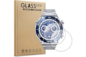 WFTE 2-pak ochraniaczy ekranu do Huawei Watch Ultimate, odporna na zarysowania, wysoka przejrzystość, ochrona przed odciskami palców, bez pęcherzyków powietrza, bezpyłowa osłona ekranu premium ze