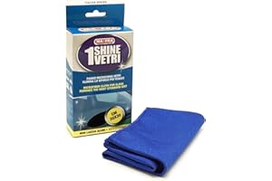 Ma-Fra 1Shine Vetri, Panno in Microfibra per la Pulizia dei Vetri Auto, Elimina lo Sporco e Non Lascia Aloni, Non Graffia o Rovina i Vetri, Formato 30x30cm, A0216