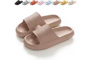 BHFRGAS Sliders Cloud Slippers Women Men，Non-Slip Mens Womens Slippers Cloud Sliders，Soft Flip Flops with Thick Sole for Shower Bathroom Pool Beach