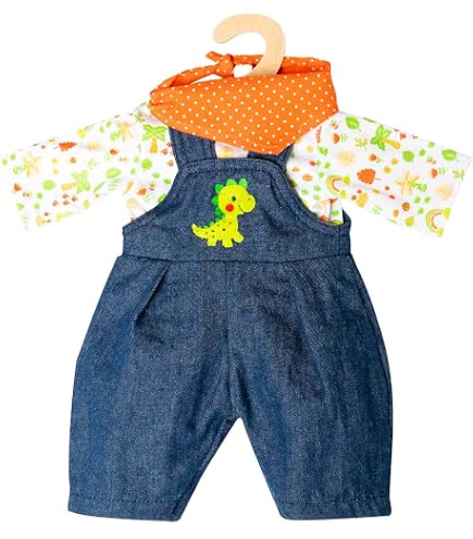 Vestito Per Bambole Heless, Set 3 Pezzi Stile Tradizionale Con Bretelle, Per Bambole 35-45 Cm, Confezione Regalo - 3