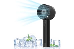 ITSHINY Portable Handheld Fan - 4-Speed USB Rechargeable Lightweight Design for Home, Office, Travel, Camping and Outdoor Activities