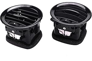 Jcevium 274850A2 2PCS Car Interior Heater A/C Air Vent Cover Outlet Grille for ADAM/CORSA D MK3 Air Conditioning Vents Trim Covers, Black