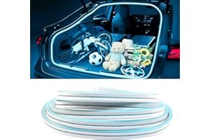 KaiDengZhe Bande Lumineuse du Coffre de Voiture, Bande de Voiture à Découper Flexible pour Le Tronc étanche des Lumières Intérieures à LED(Bleu de Glace, 2m / 79 in)