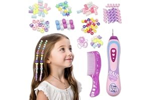 Vlecexs Kit per Intrecciare i Capelli per Ragazze, Accessori per Capelli Giocattoli Bambine, Macchina per Trecce Capelli Automatico, Regali Bambine 5-12 Anni