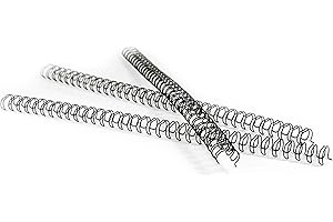 PAVO Premium Wire Binding Spines A4 9.5 mm,34 Loops 3:1 Pitch, Capacity: 51 to 80 Sheets - Black (Pack of 100)