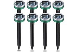 JOKRESTY Solar Mole Repellent 8 PCS, Solar Ultrasonic Mole Repellent，Sonic Mole Repeller Waterproof,Solar Powered Mole Repeller,Mole Control Voles,Gophers, Rodents and Snakes,for Outdoor Lawn Yard Garden