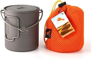 TOAKS Titanium 750ml Pot with Bail Handle by TOAKS