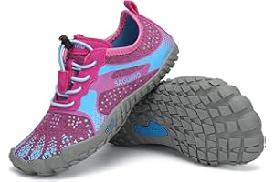SAGUARO Barefoot Zapatillas Minimalista Comodas Zapatillas de Trail Running per Niños Niñas, Gr.24-36