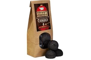 ‎DER ZUCKERBÄCKER Die essbare Grillkohle, schwarze Grillkohle-Briketts, tolle Geschenk-Idee für Grill- und Garten-Partys