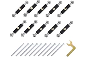 JXPXJMY 10 Pezzi 86 Tipo di Scatola di Interruttori a Muro Strumento di Riparazione per Elettricisti Scatola di Cavi a Muro Accessori di Montaggio Vite di Fissaggio (Nero Argento)