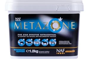 NAF Five Star Metazone Powder 1.2kg – Supports the body’s own anti-inflammatory pathway for Horses – Promotes Comfort, Mobility & Performance – BETA NOPS Accredited