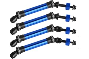 SIKKEBY 4 ejes universales 1:10 RC para coche CVD compatible con Traxxas Slash/Rustler/Stampede/Hoss VXL 4X4 4WD RC coche azul