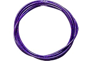 cyclingcolors Funda Cable Freno Bici Plástico con Acero Laminado Ciclismo Bicicleta Carretera MTB Mountain Bike Reparación 3 metros, Láser Morado