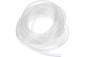 QUARKZMAN Tube en PVC, 2mm ID x 4mm OD - Tuyau d'eau en vinyle transparent de 13 pieds de long, léger, flexible en plastique pour l'aquaponie, le tuyau d'air, l'irrigation