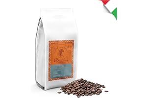 BOCCA DELLA VERITA Caffe in Grani Italiano Arabica e Robusta Idea Regalo Aroma HERMES Ristretto Sacco da 1 Kg Caffè Espresso Napoli Tostato Naturalmente e Artigianalmente, Rainforest e UTZ