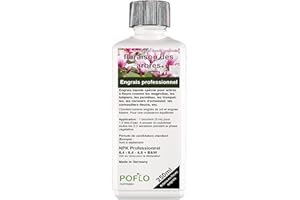POFLO Arbres à fleurs Engrais complet HIGH-TECH NPK pour plantes, engrais pour magnolias, tulipiers, jacinthes, trompettes, cerisiers d'ornement, cornouillers fleuris, etc. (250 ml)