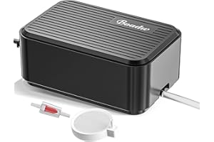 Boadw oxigenador aireador Acuario Bomba la más silenciosa de Aire silenciosade hasta 100L con Todos los Accesorios, <30 dB 2,3 W