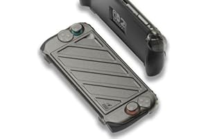 Savage Raven by Skull & Co. StandGrip Front Cover Bundle for Nintendo Switch 2: Protective Case with Textured Grips Full Protection and Hard-Shell Front Cover Handheld Design - Smoky Black