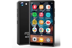 AHENOD Reproductor MP3 de 80 GB con WiFi y Bluetooth, Reproductor MP4 Android de 4,02 Pulgadas con Altavoces, Reproductor de música con cámara de 13 megapíxeles, Spotify y Play Store preinstalados. (80GB)