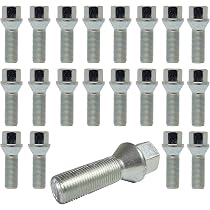 Lot 20 Boulons De Roue TRACER M12x1.5 Cône 60° 28mm – Compatibles BMW, Qualité 10.9 Pour Jantes Alu/Acier