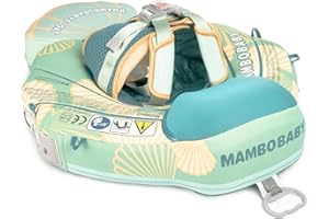‎HECCEI HECCEI Schwimmreifen Baby, Neueste Mambobaby Schwimmring Schwanz Weich und Hautfreundlich Schwimmhilfe, Baby Float Ring Schwimmtrainer für Kinder 3 Monate bis 24 Monate