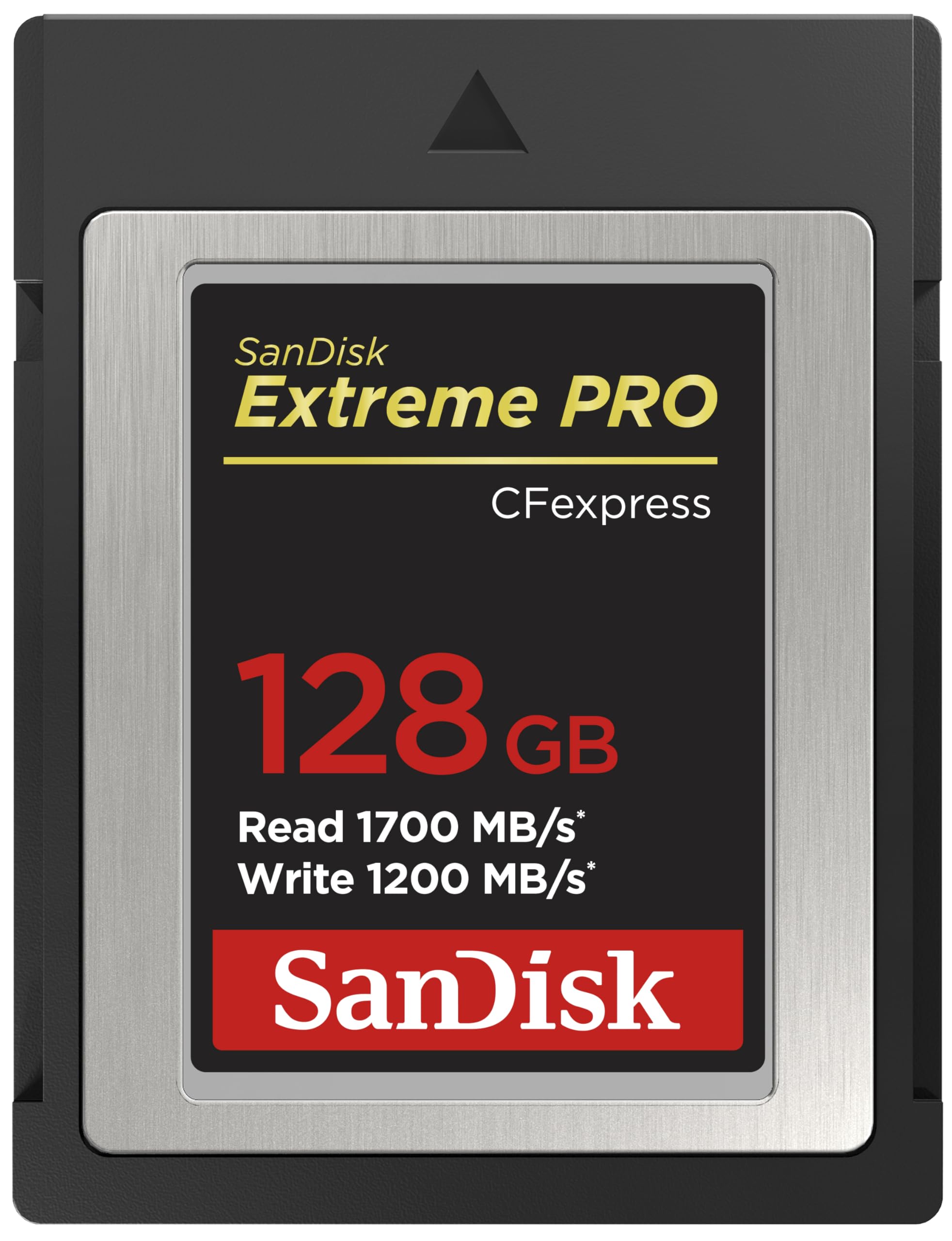 SanDisk Extreme Pro Cfexpress Type B Card,1700 MB/s R & 1200 MB/s W, Black, 128GB