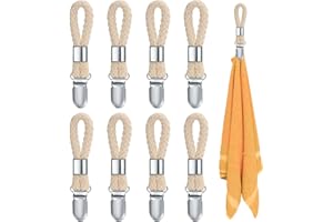 XIANGPICA 8 Piezas Pinzas para Toallas, Clips para Paños de Cocina, Ganchos Perchas para Toallas de Té para Baño Cocina Colgar Colgando Toallas