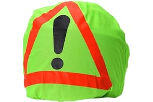 ANFUXT Triangolo di Segnalazione per Casco da Moto, Triangolo di Avvertimento per Moto, Custodia per Casco da Moto Segnale di Avvertimento per Incidenti per Protezione Contro Gli Incidenti, Punti di Pericolo