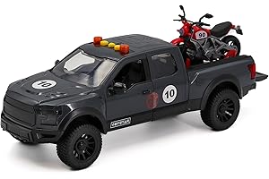 Tachan - Heroes de Ciudad - Camioneta con Moto de Carreras - Luces y Sonidos - 1:12 - +3 (CPA Toy Group 757T00890)