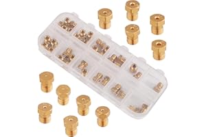 NQEUEPN 36pcs Range Stove Oven Orifice Conversion Kit, Brass Propane Jet Burner Nozzle Replacements Gas Stove Propane Conversion Kit