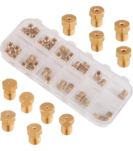 Set Di 5 Ugelli Per Bruciatore A Gas M6 X 0,75 – Kit Di Conversione GPL Per Piani Cottura A 5 Fuochi