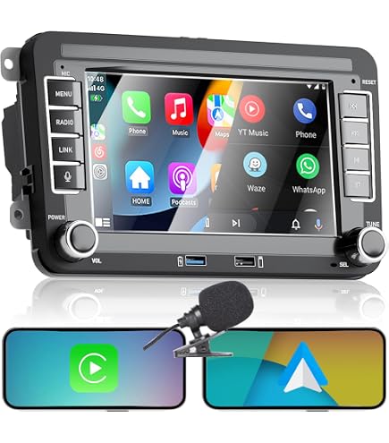 Autoradio Android 13 Pour VW Caddy 2003-2020 – 7 Pouces, CarPlay, Android Auto, GPS, Caméra De Recul Incluse !