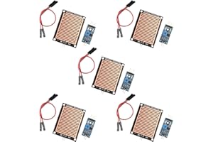 Jopto 5 Stück Regentropfen Regen Sensor Modul Regensensor Regenwasser Modul Regen Erkennung Modul 3, 3V-5V